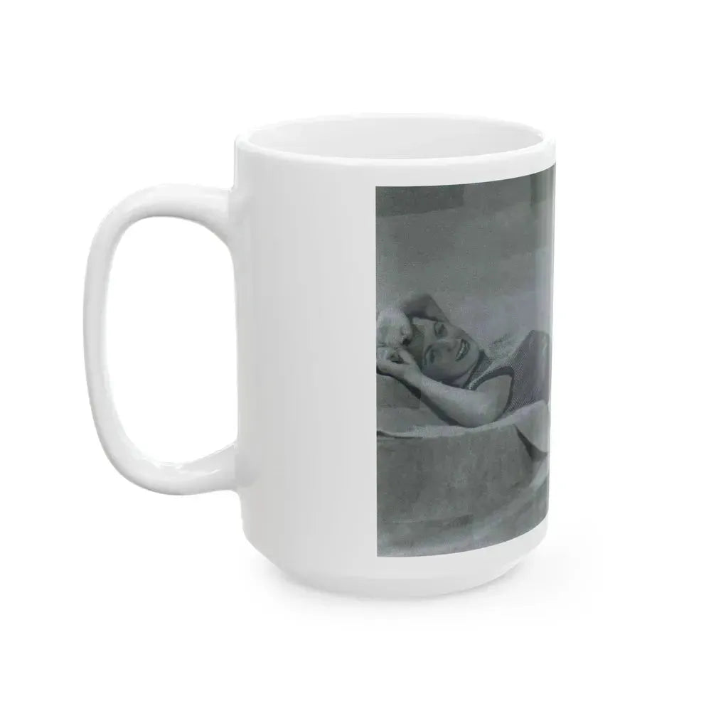 Faith Domergue #55 (Vintage Female Icon) White Coffee Mug - Go Mug Yourself