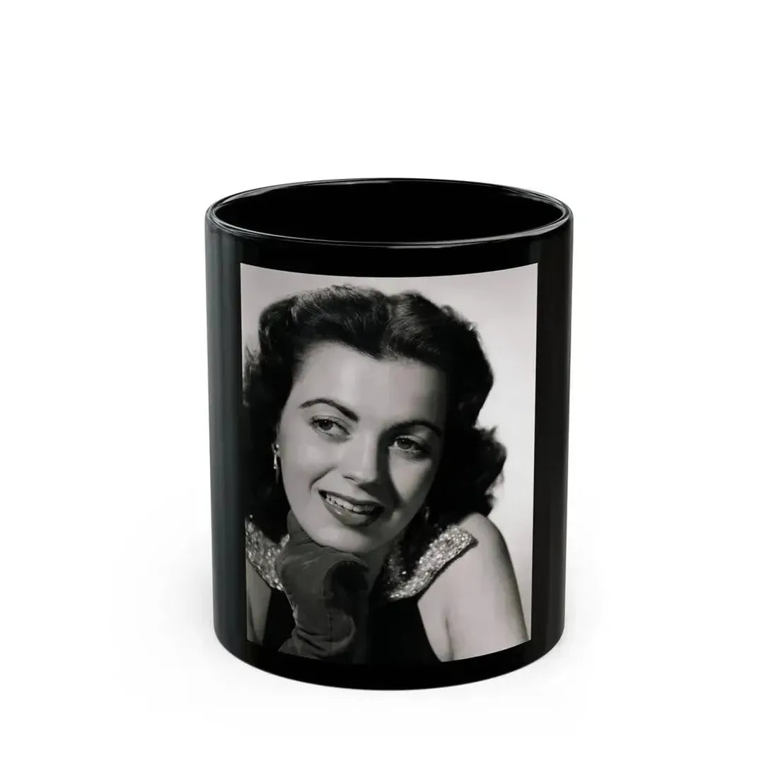 Faith Domergue #64 1 (Vintage Female Icon) Black Coffee Mug 11oz - Go Mug Yourself