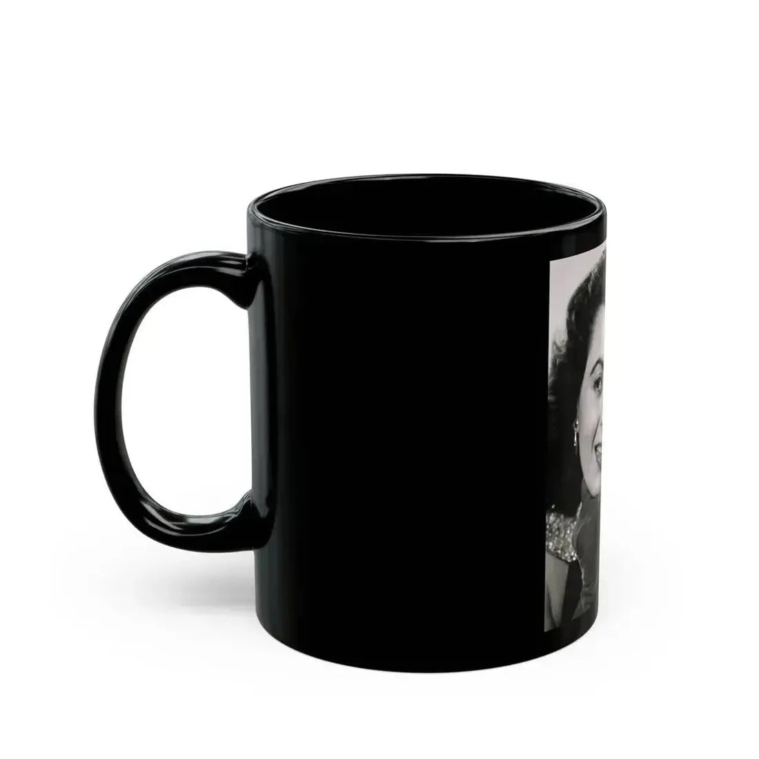 Faith Domergue #64 1 (Vintage Female Icon) Black Coffee Mug - Go Mug Yourself