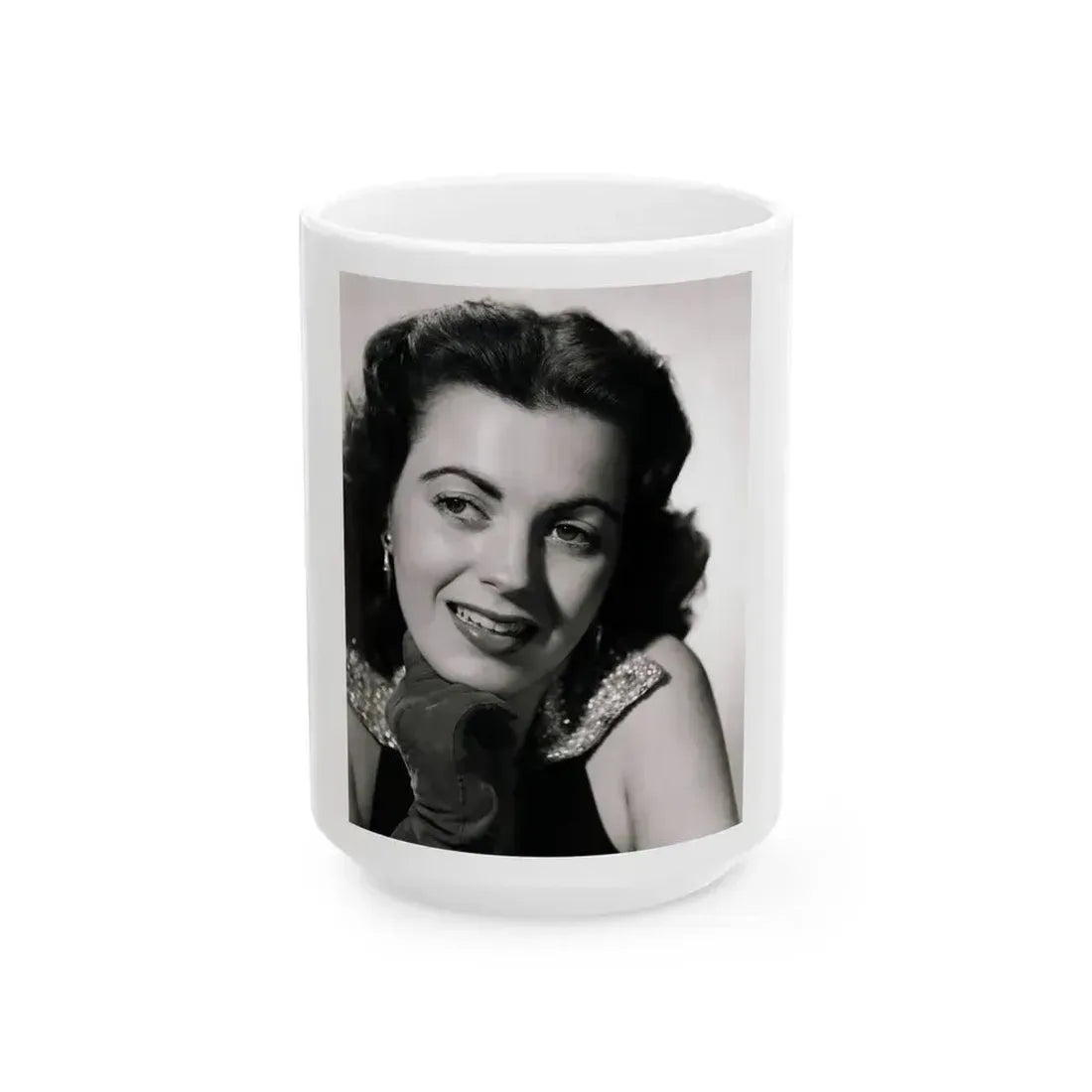 Faith Domergue #64 1 (Vintage Female Icon) White Coffee Mug 15oz - Go Mug Yourself