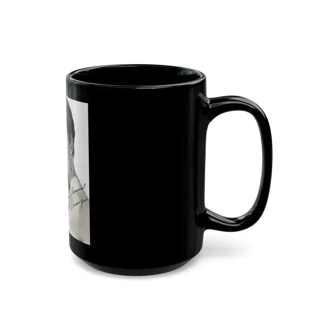 Faith Domergue #70 (Vintage Female Icon) Black Coffee Mug - Go Mug Yourself