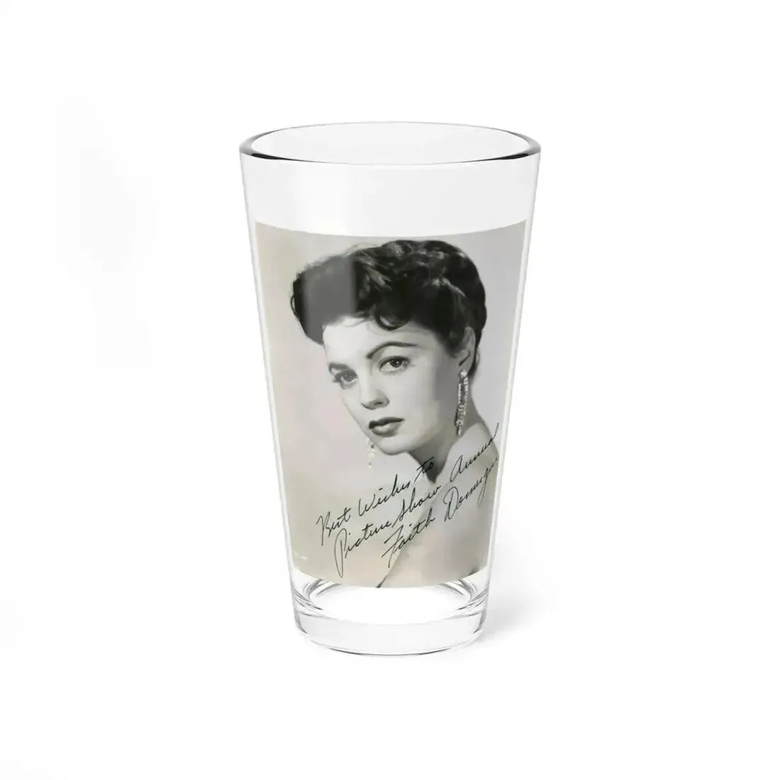 Faith Domergue #70 (Vintage Female Icon) Pint Glass 16oz 16oz - Go Mug Yourself