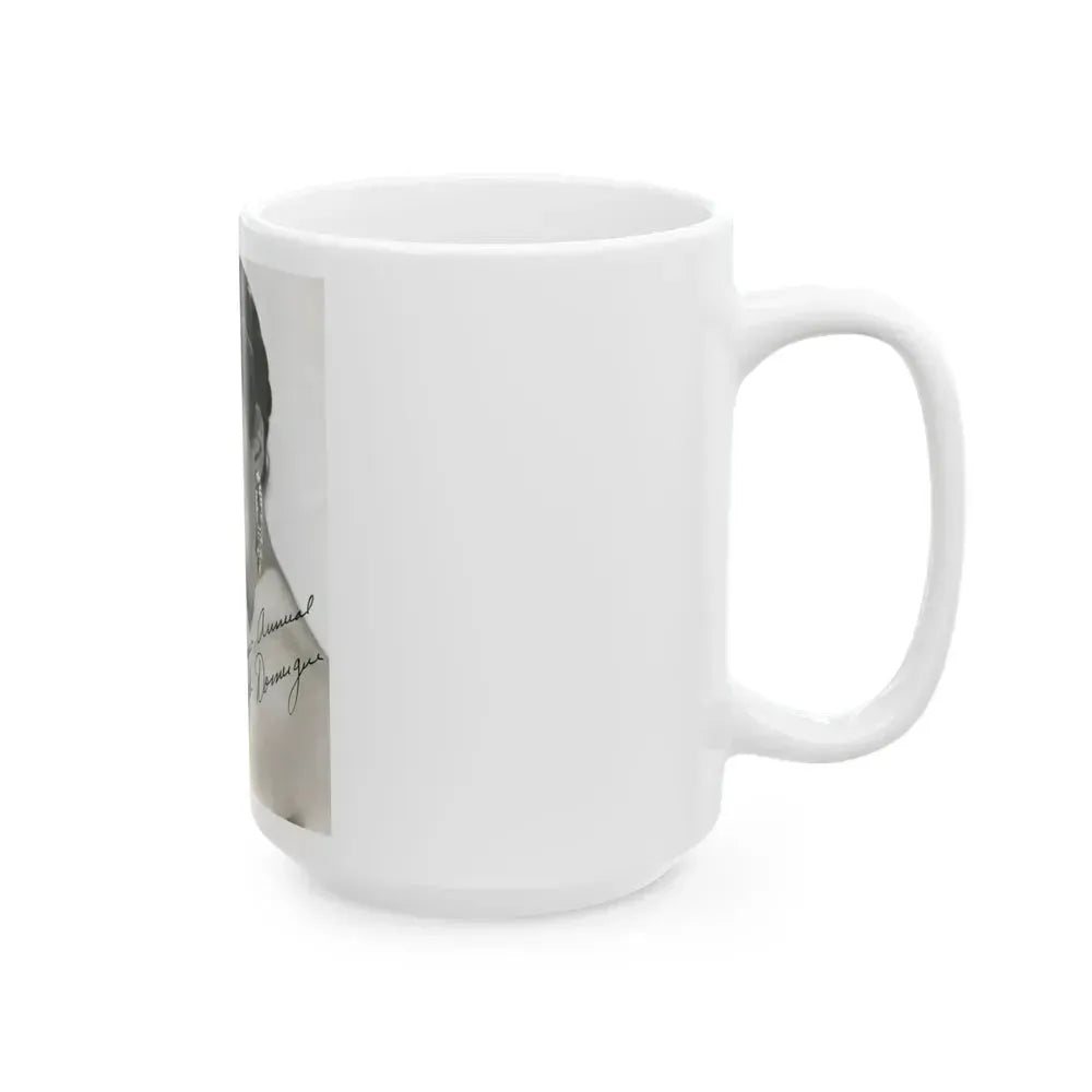 Faith Domergue #70 (Vintage Female Icon) White Coffee Mug - Go Mug Yourself