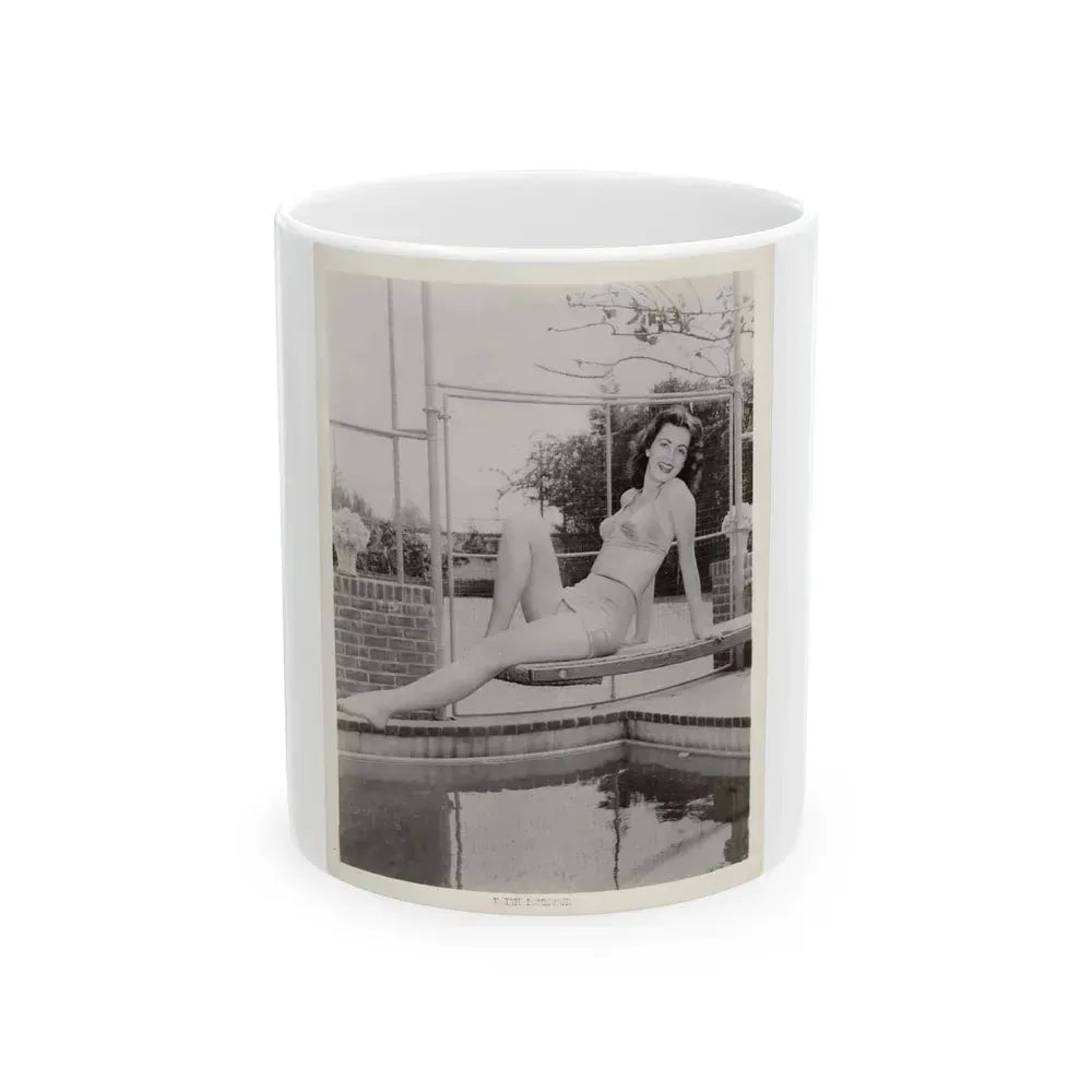 Faith Domergue #73 (Vintage Female Icon) White Coffee Mug 11oz - Go Mug Yourself
