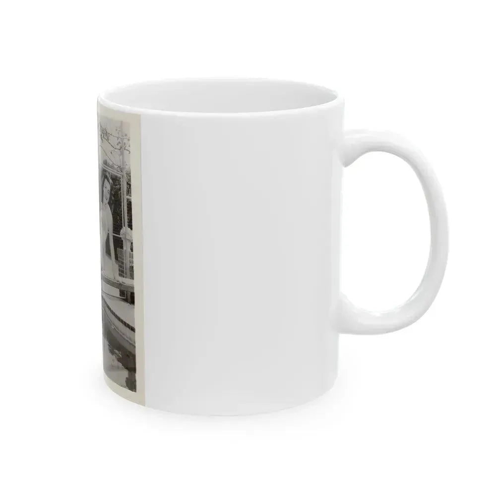 Faith Domergue #73 (Vintage Female Icon) White Coffee Mug - Go Mug Yourself