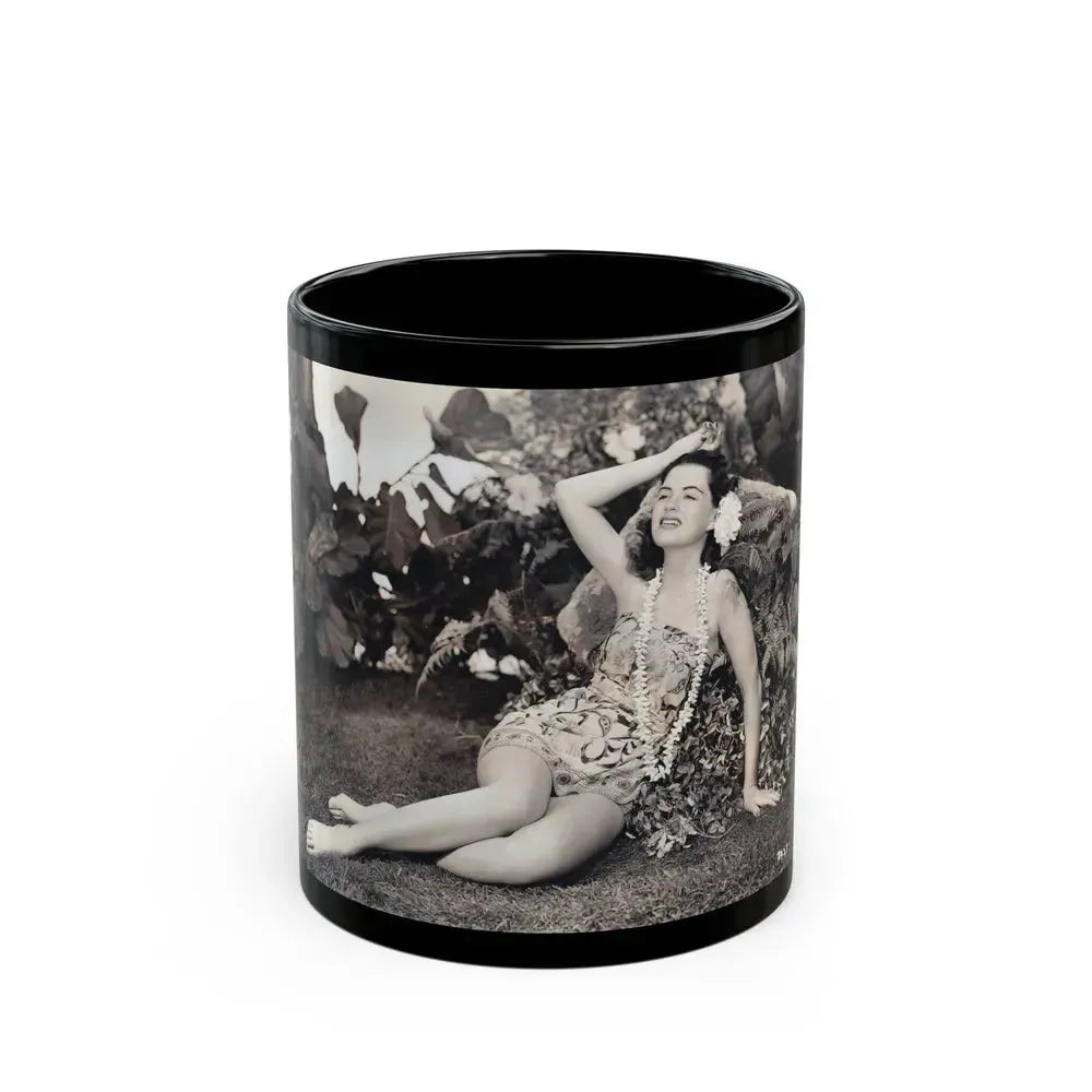 Faith Domergue #75 (Vintage Female Icon) Black Coffee Mug 11oz - Go Mug Yourself