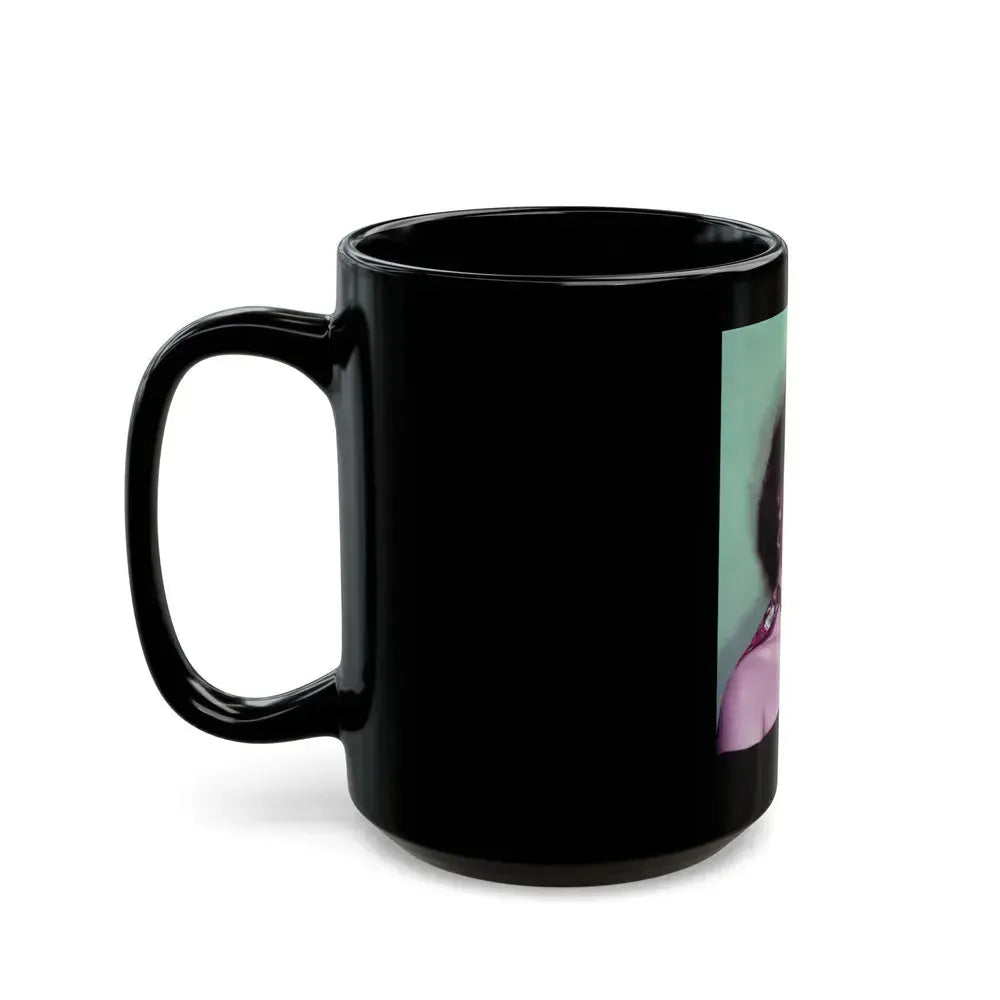 Faith Domergue #81 (Vintage Female Icon) Black Coffee Mug - Go Mug Yourself