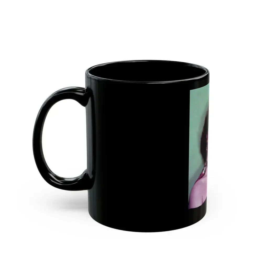 Faith Domergue #81 (Vintage Female Icon) Black Coffee Mug - Go Mug Yourself