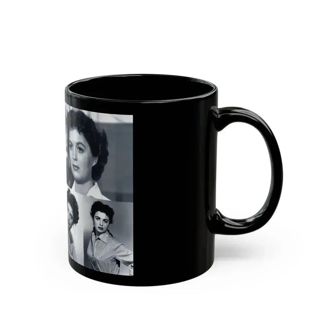 Faith Domergue #82 - Wallpaper (Vintage Female Icon) Black Coffee Mug - Go Mug Yourself