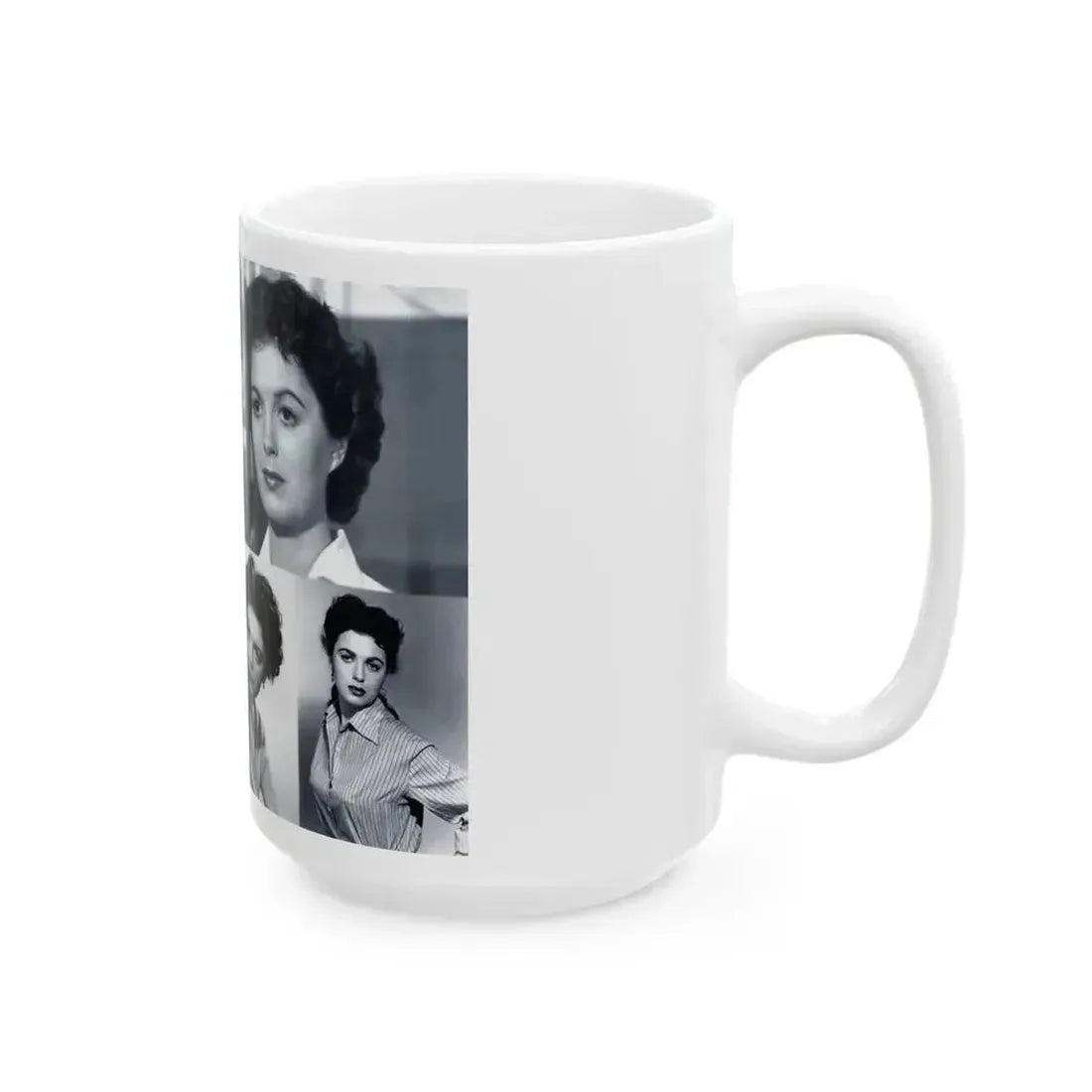 Faith Domergue #82 - Wallpaper (Vintage Female Icon) White Coffee Mug - Go Mug Yourself