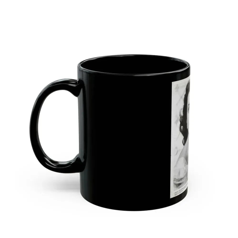 Faith Domergue #84 (Vintage Female Icon) Black Coffee Mug - Go Mug Yourself