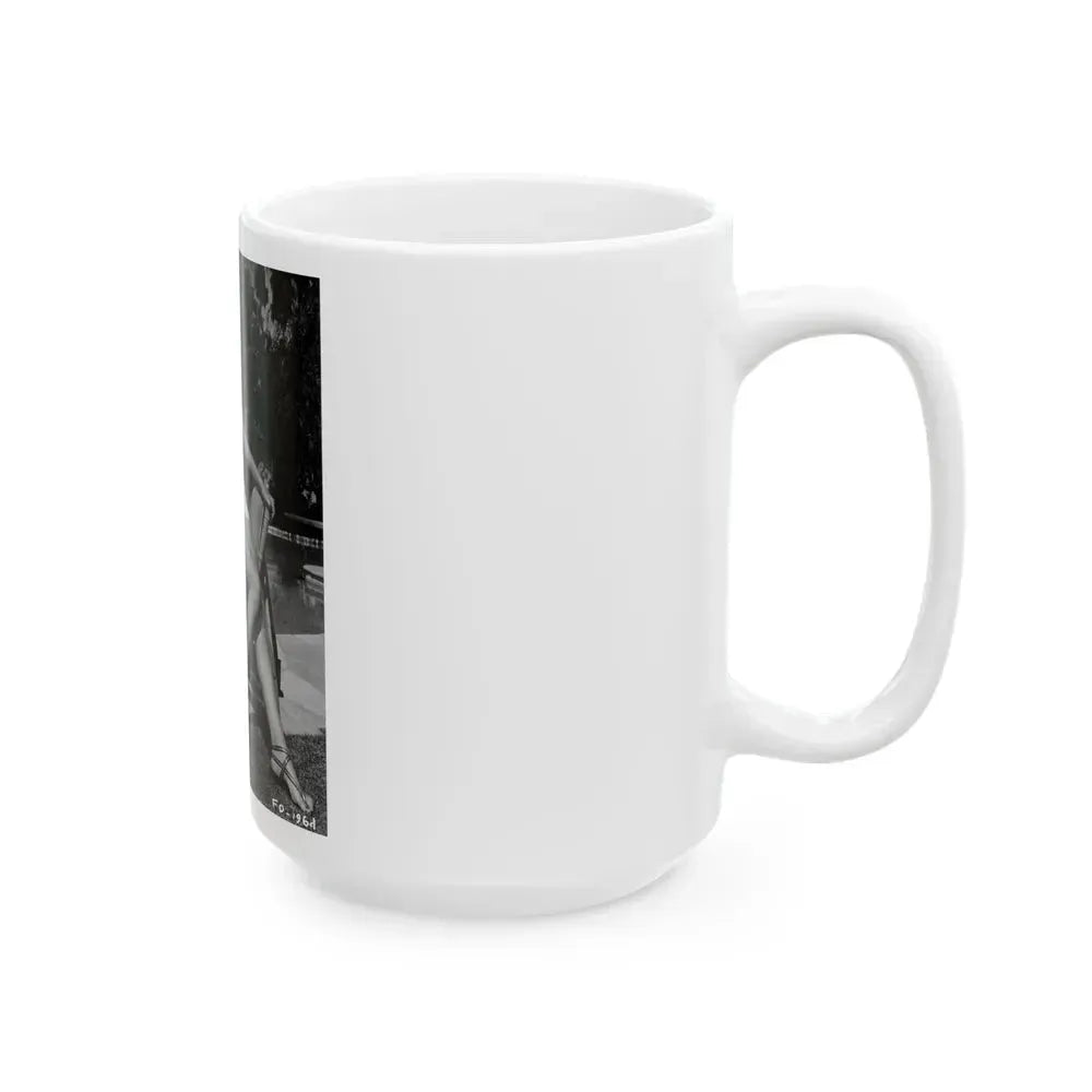 Faith Domergue #89 (Vintage Female Icon) White Coffee Mug - Go Mug Yourself