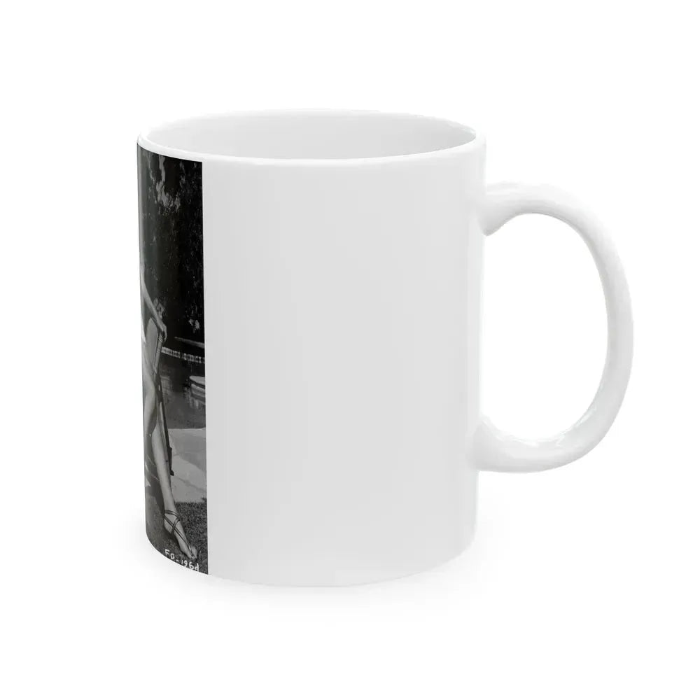 Faith Domergue #89 (Vintage Female Icon) White Coffee Mug - Go Mug Yourself