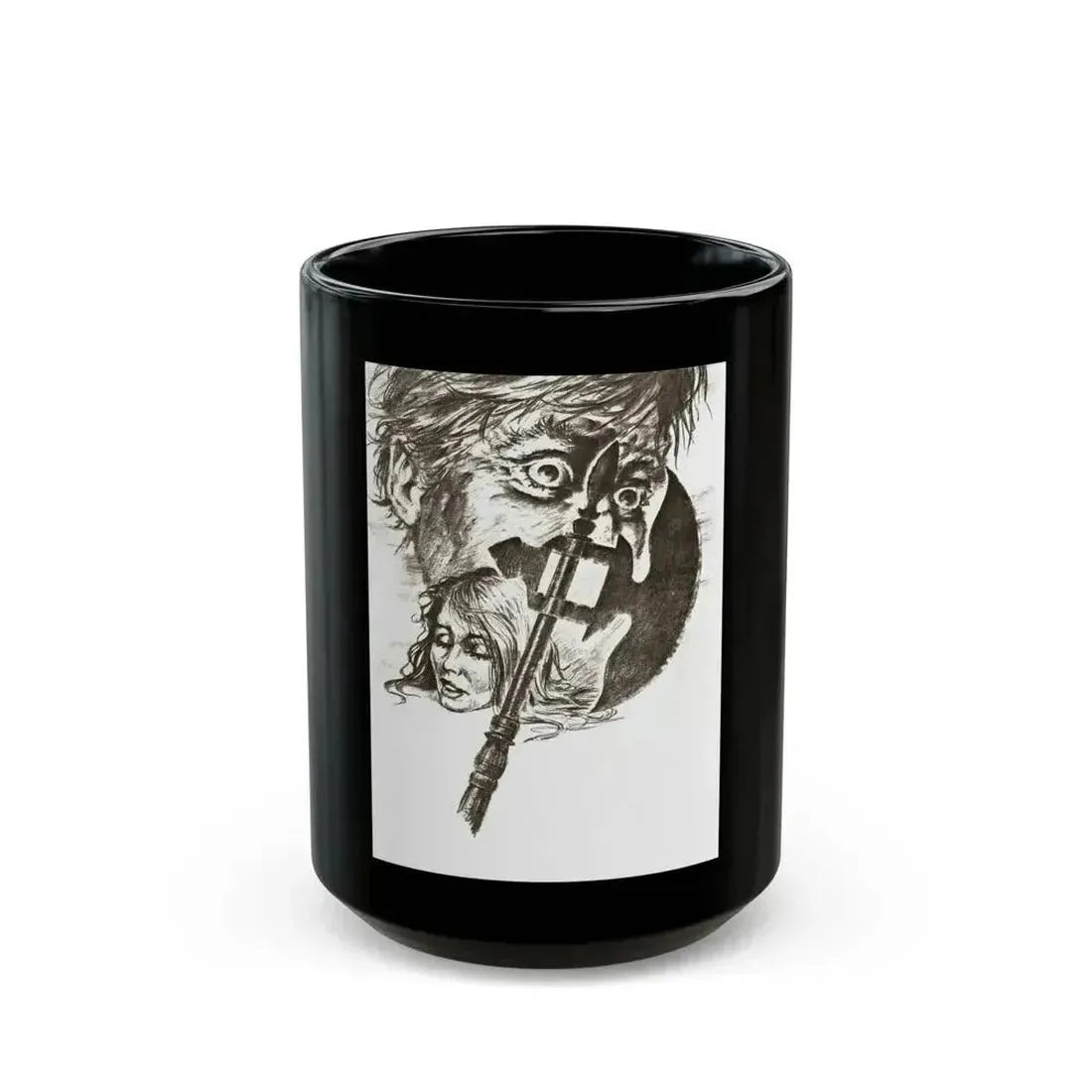 FALL BREAK (THE MUTILATOR) 3 1984 Movie Poster - Black Coffee Mug 15oz - Go Mug Yourself