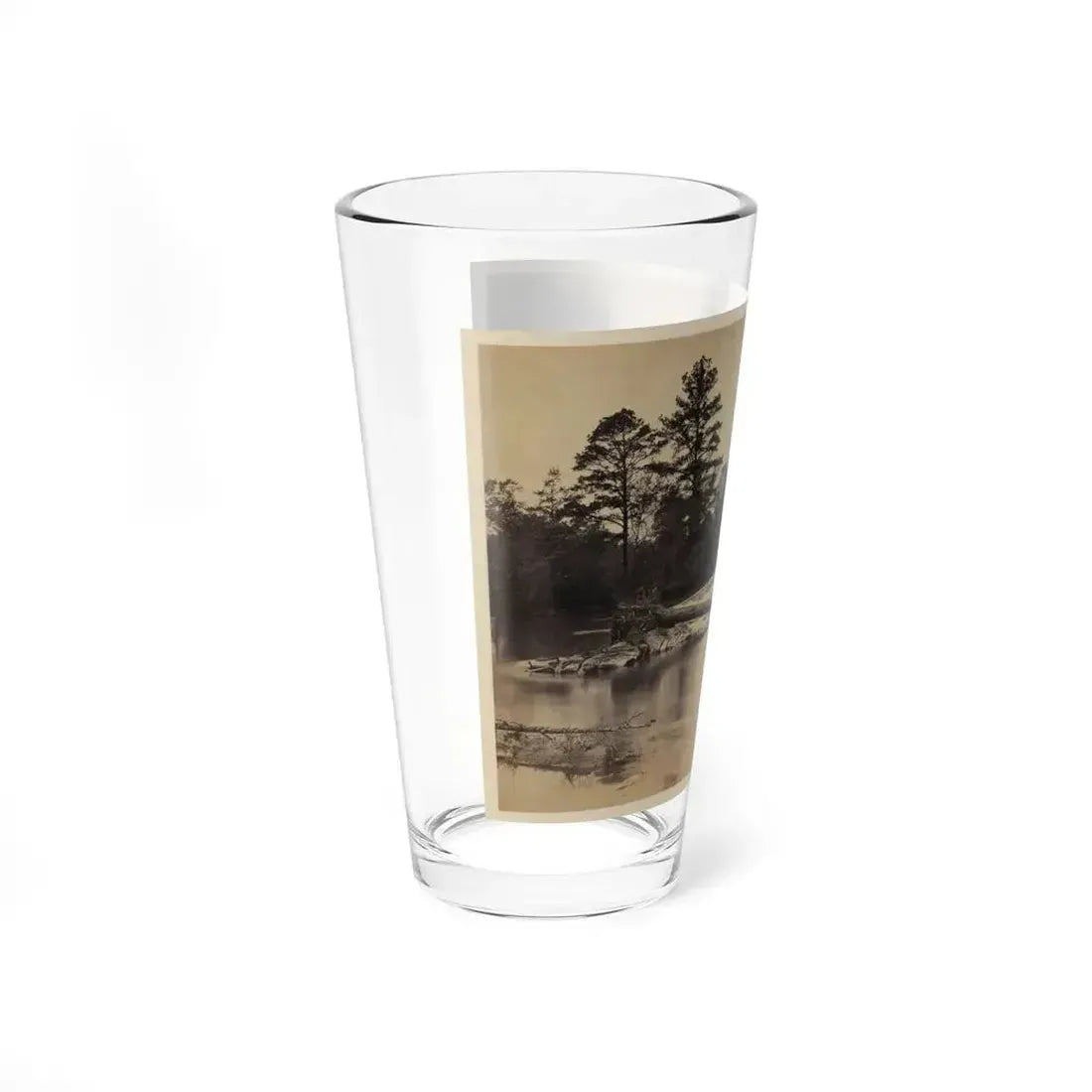 Fallen Tree Across Hazel River, Virginia (U.S. Civil War) Pint Glass 16oz - Go Mug Yourself