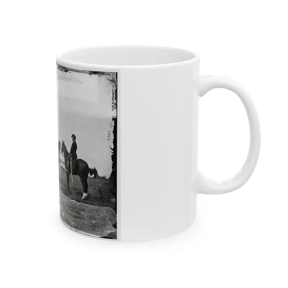 Falmouth, Va. Aides De Camp To Gen. Joseph Hooker Capts. William L. Candler, Harry Russell, And Alexander Moore (U.S. Civil War) White Coffee Mug - Go Mug Yourself