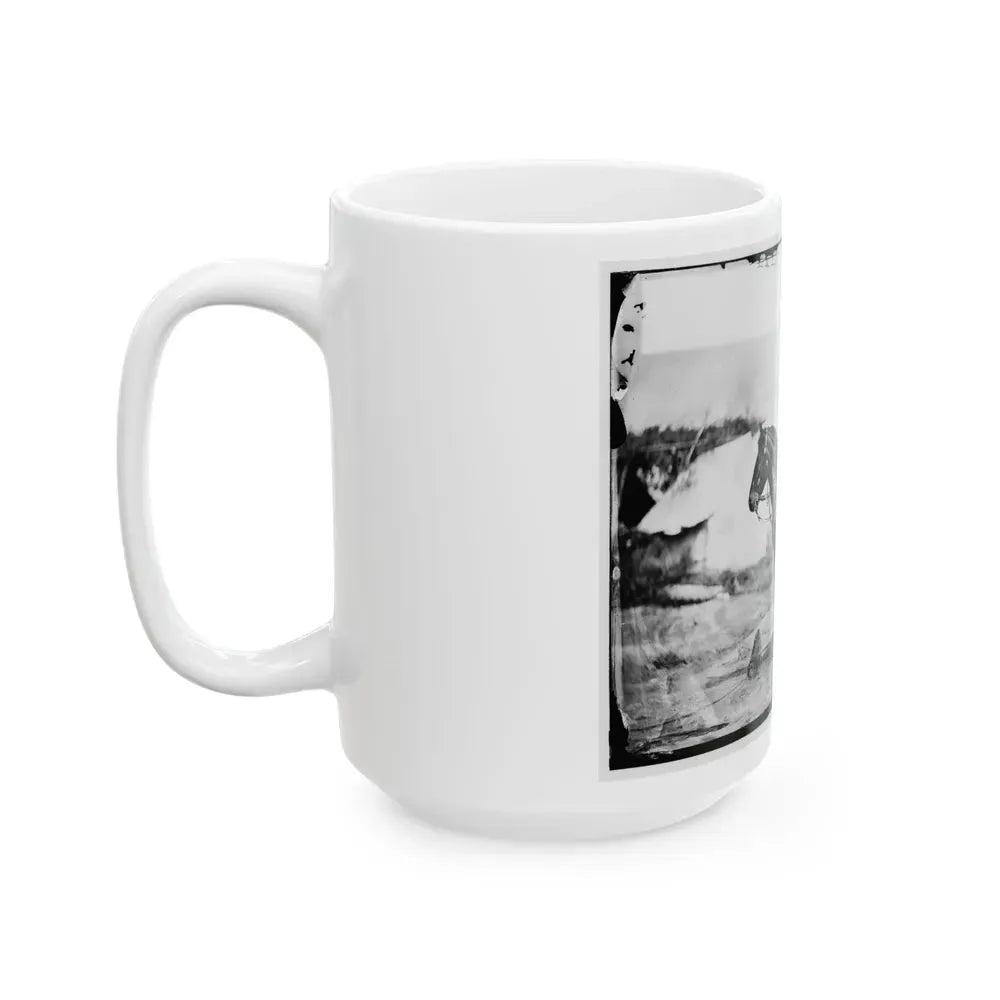 Falmouth, Va. Capt. Charles H. Howard, Aide To Gen. Oliver O. Howard, On Horseback At Army Of The Potomac Headquarters (U.S. Civil War) White Coffee Mug - Go Mug Yourself