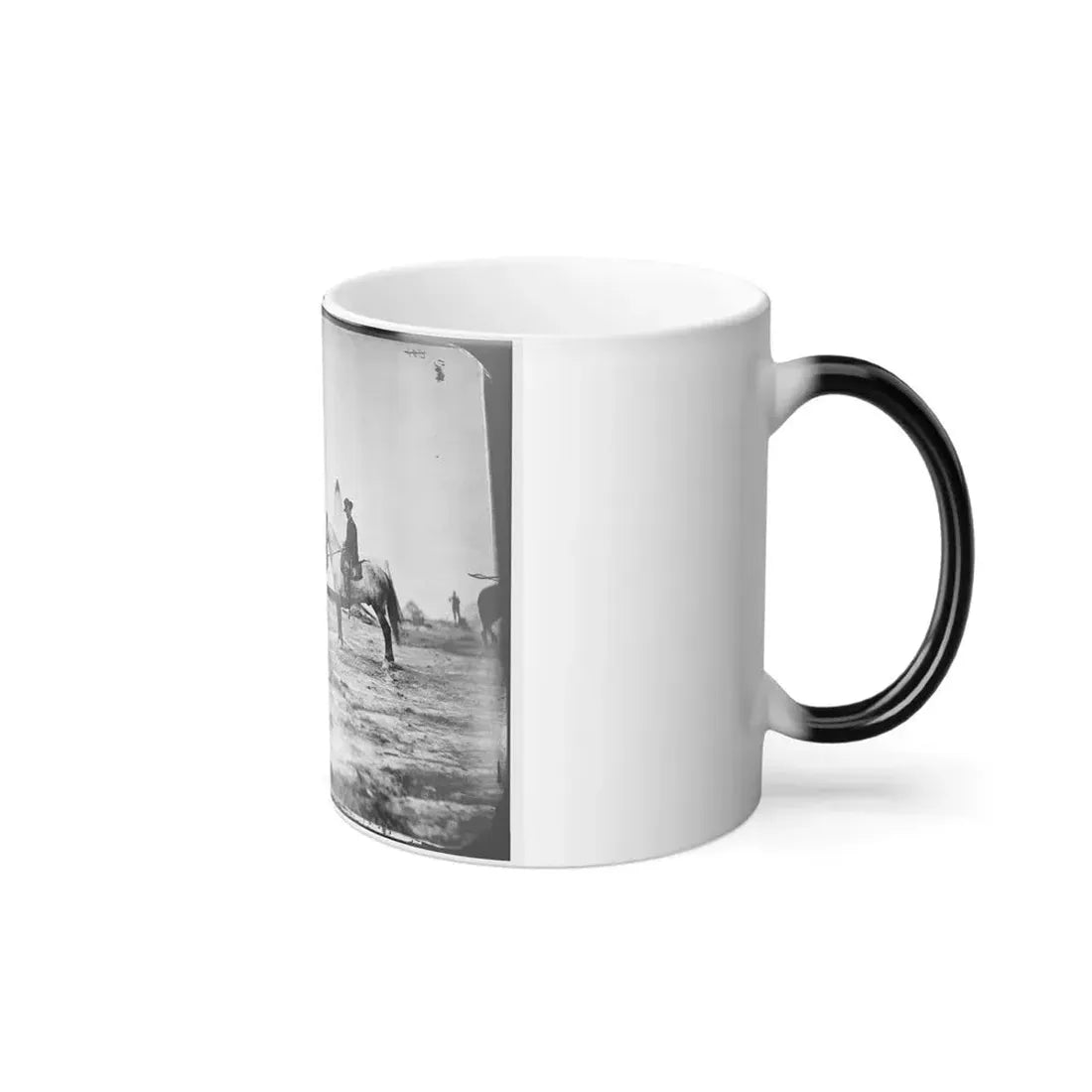 Falmouth, Va. Capt. George A. Custer and Gen. Alfred Pleasonton on Horseback (U.S. Civil War) Color Changing Coffee Mug 11oz - Go Mug Yourself