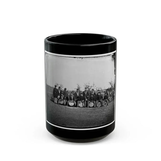Falmouth, Va. Drum Corps Of 61st New York Infantry (U.S. Civil War) Black Coffee Mug 15oz - Go Mug Yourself
