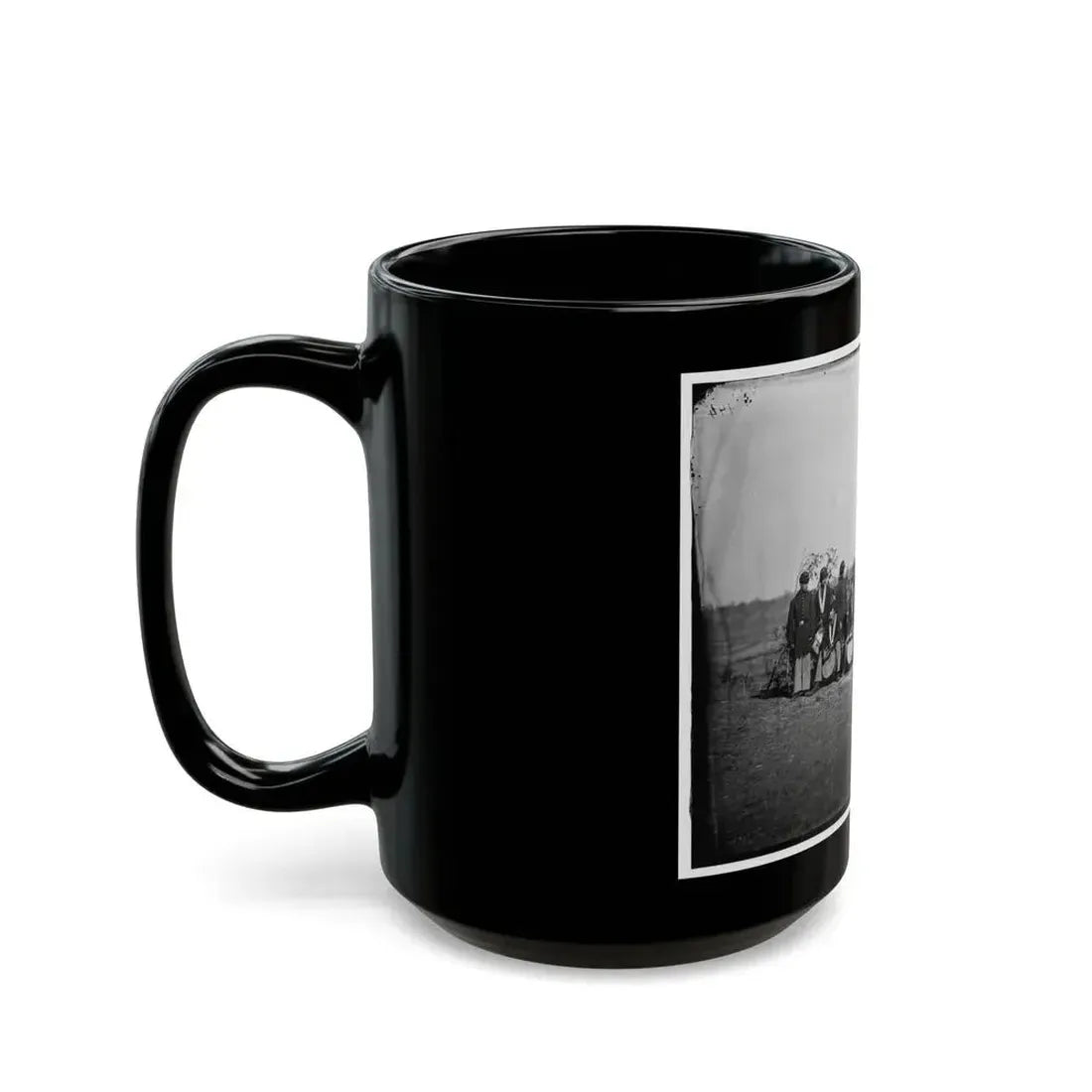 Falmouth, Va. Drum Corps Of 61st New York Infantry (U.S. Civil War) Black Coffee Mug - Go Mug Yourself