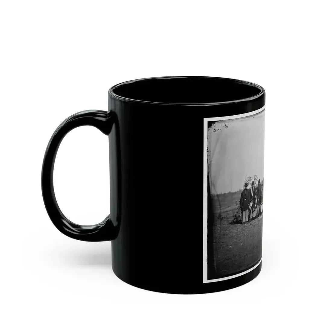 Falmouth, Va. Drum Corps Of 61st New York Infantry (U.S. Civil War) Black Coffee Mug - Go Mug Yourself