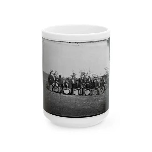 Falmouth, Va. Drum Corps Of 61st New York Infantry (U.S. Civil War) White Coffee Mug 15oz - Go Mug Yourself