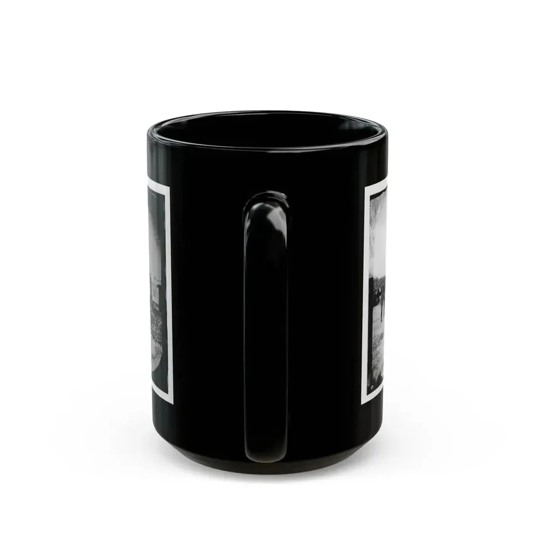 Falmouth, Va. Men And Wagons Of The Engineer Corps Ambulance Train (U.S. Civil War) Black Coffee Mug - Go Mug Yourself