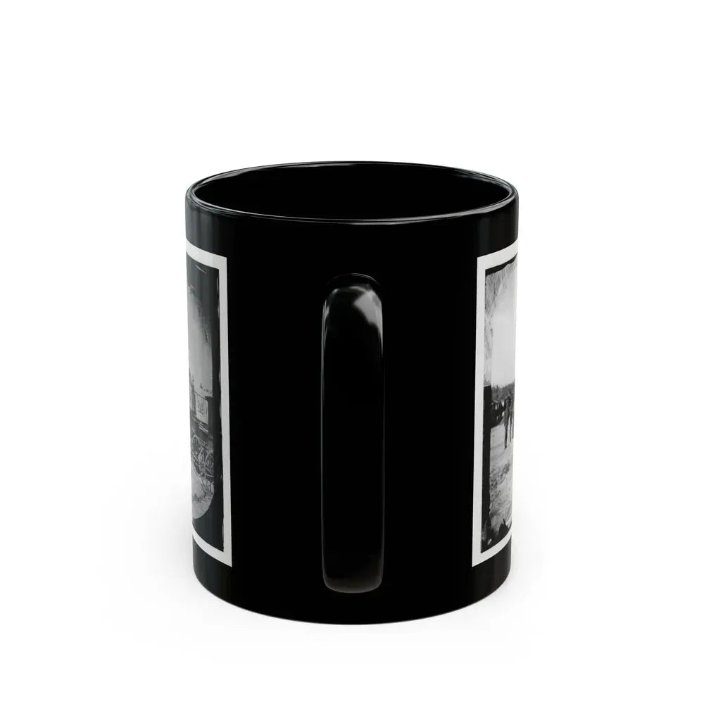 Falmouth, Va. Men And Wagons Of The Engineer Corps Ambulance Train (U.S. Civil War) Black Coffee Mug - Go Mug Yourself