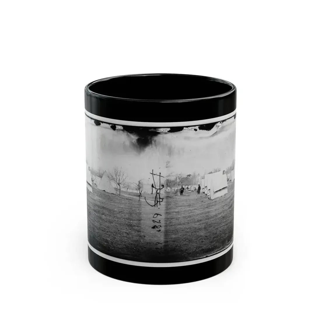 Falmouth, Va., Vicinity. Balloon Camp (U.S. Civil War) Black Coffee Mug 11oz - Go Mug Yourself
