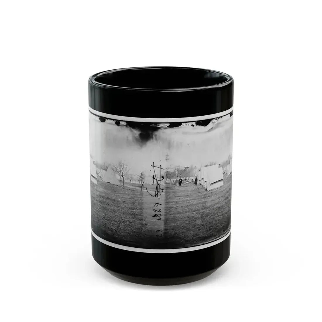 Falmouth, Va., Vicinity. Balloon Camp (U.S. Civil War) Black Coffee Mug 15oz - Go Mug Yourself