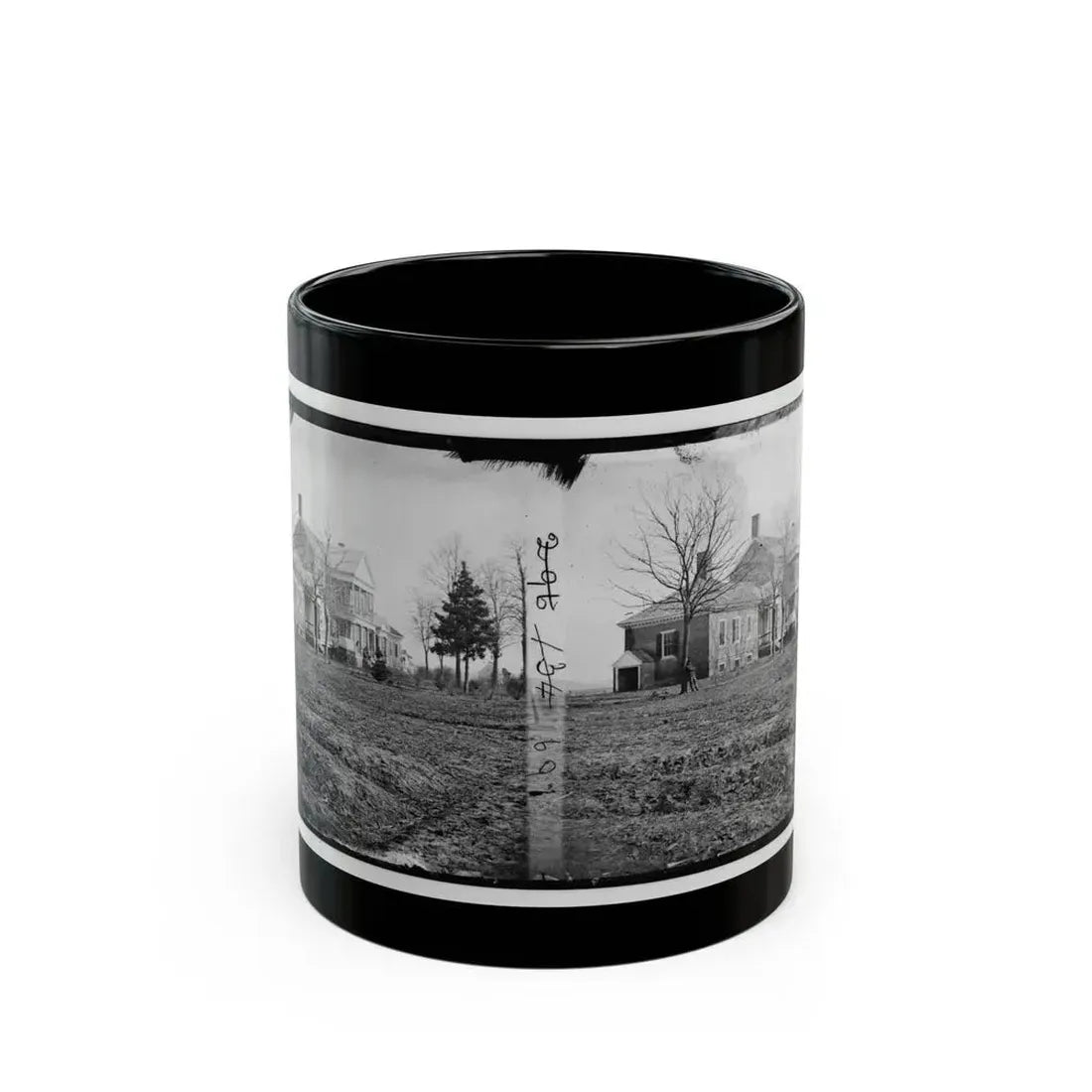 Falmouth, Va., Vicinity. Major Lacy's House Opposite Fredericksburg (U.S. Civil War) Black Coffee Mug 11oz - Go Mug Yourself