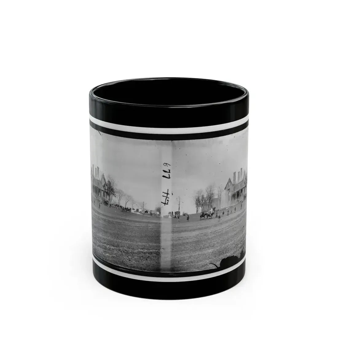Falmouth, Va., Vicinity. The Phillips House Immediately After The Fire (U.S. Civil War) Black Coffee Mug 11oz - Go Mug Yourself