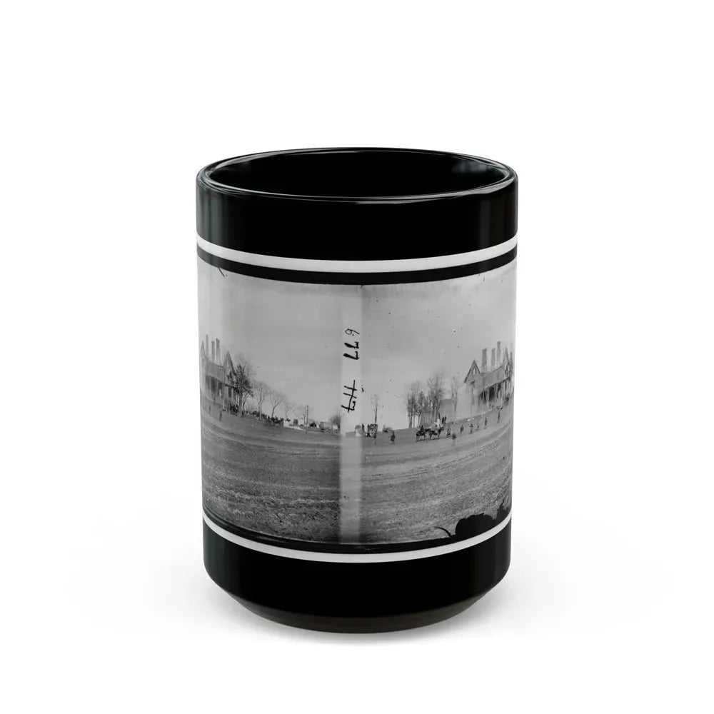Falmouth, Va., Vicinity. The Phillips House Immediately After The Fire (U.S. Civil War) Black Coffee Mug 15oz - Go Mug Yourself