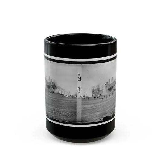 Falmouth, Va., Vicinity. The Phillips House Immediately After The Fire (U.S. Civil War) Black Coffee Mug 15oz - Go Mug Yourself