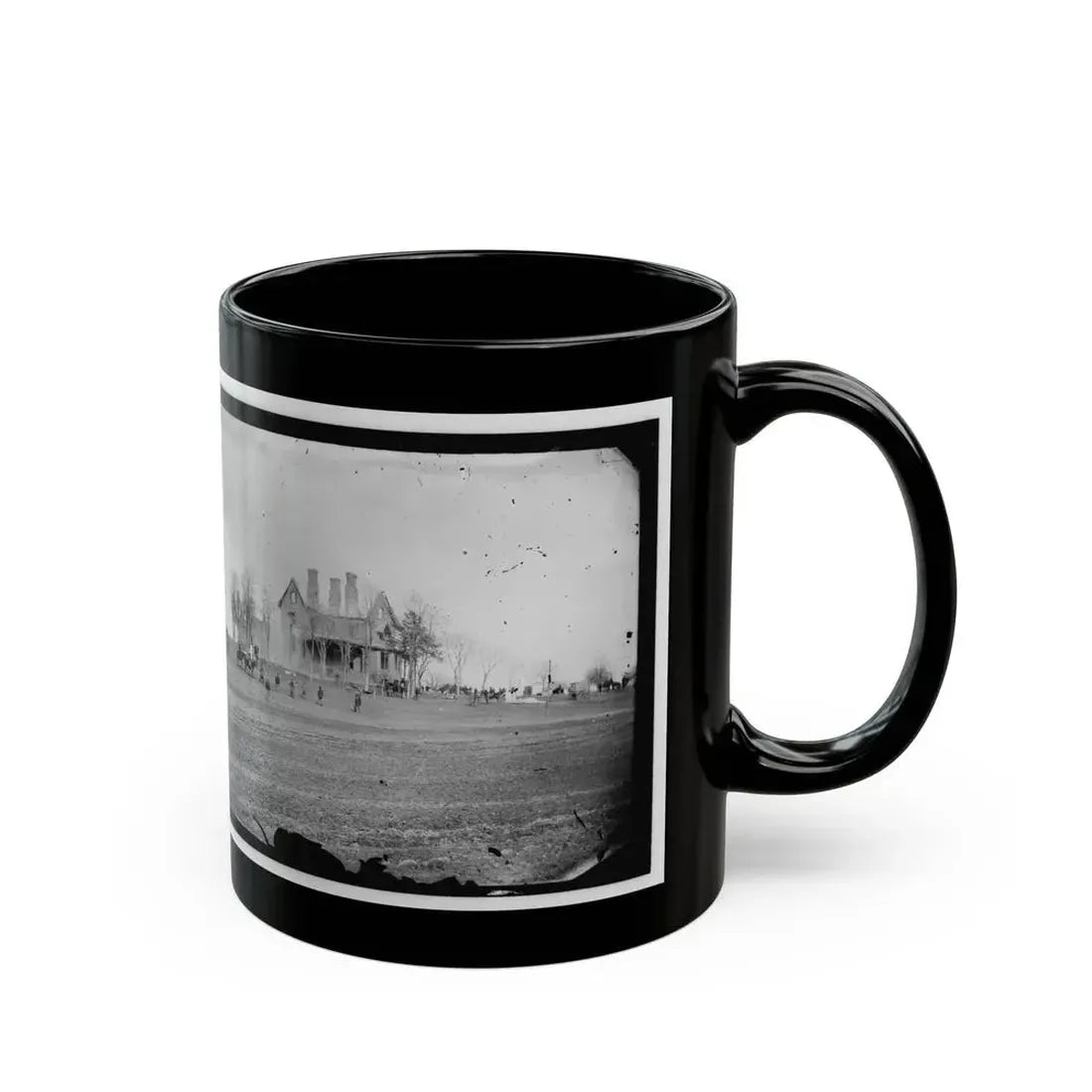 Falmouth, Va., Vicinity. The Phillips House Immediately After The Fire (U.S. Civil War) Black Coffee Mug - Go Mug Yourself