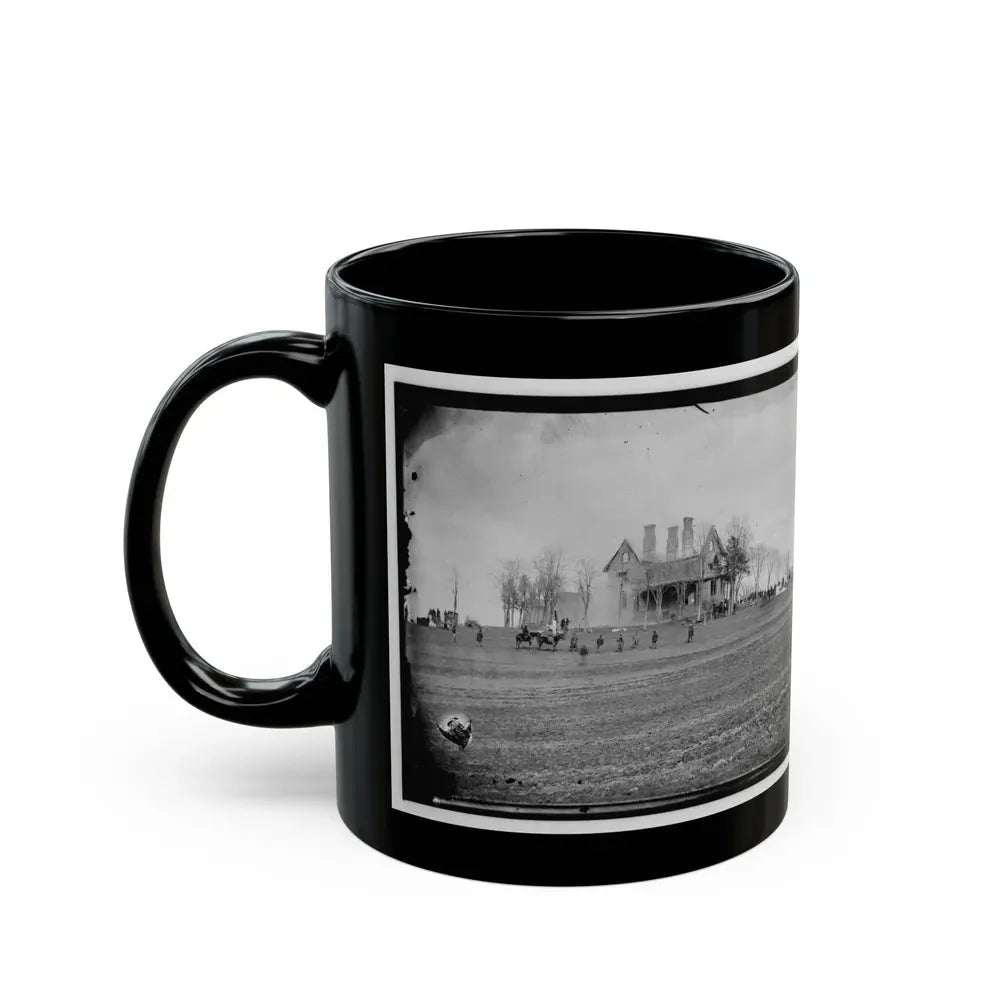Falmouth, Va., Vicinity. The Phillips House Immediately After The Fire (U.S. Civil War) Black Coffee Mug - Go Mug Yourself