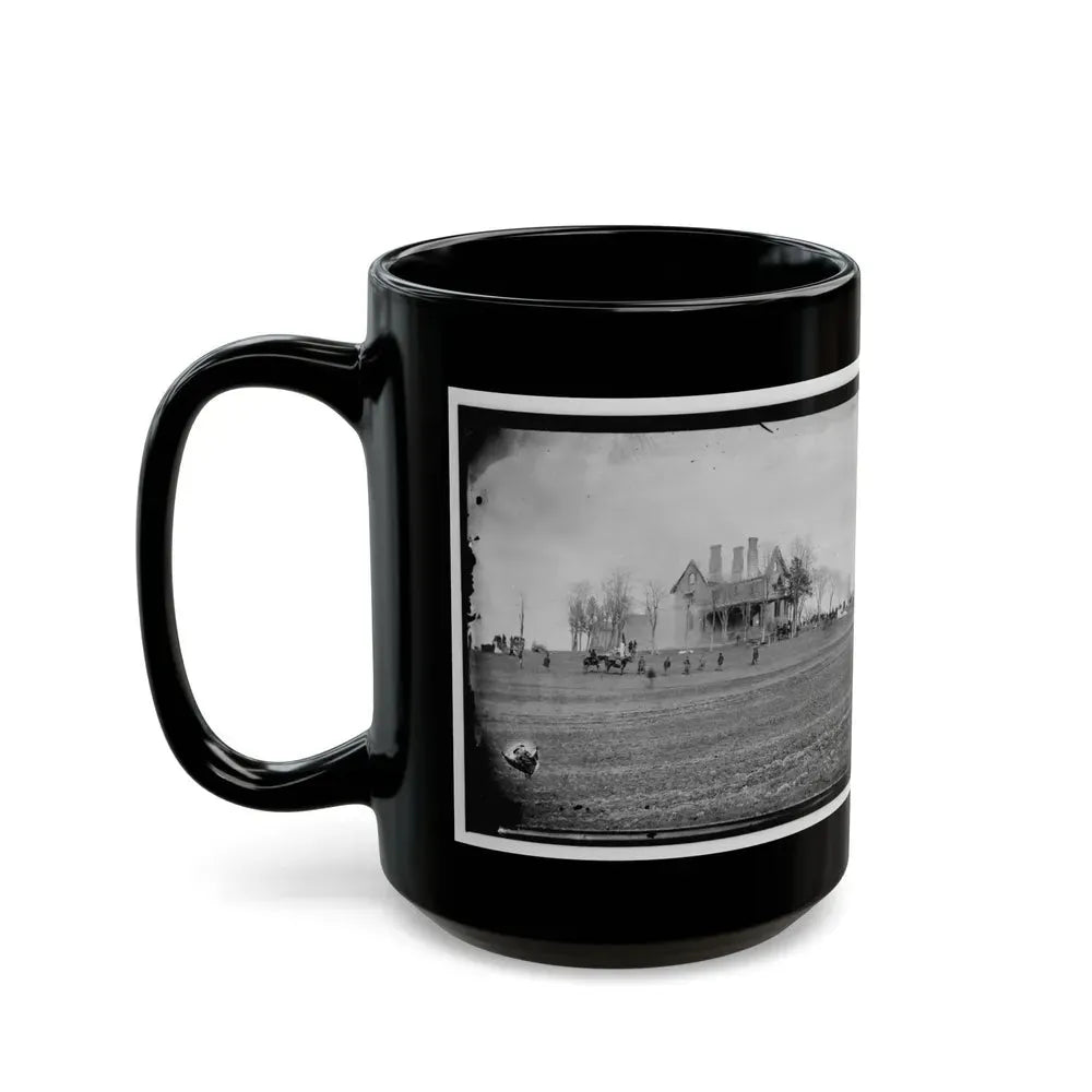 Falmouth, Va., Vicinity. The Phillips House Immediately After The Fire (U.S. Civil War) Black Coffee Mug - Go Mug Yourself