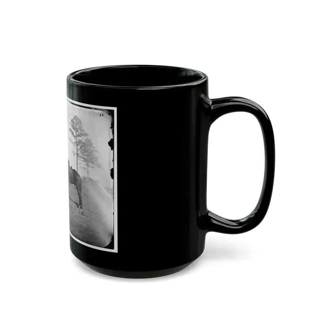 Falmouth, Virginia. Col. George Henry Sharpe's Horses, Headquarters, Army Of The Potomac (U.S. Civil War) Black Coffee Mug - Go Mug Yourself