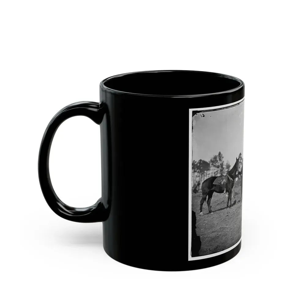 Falmouth, Virginia. Col. George Henry Sharpe's Horses, Headquarters, Army Of The Potomac (U.S. Civil War) Black Coffee Mug - Go Mug Yourself