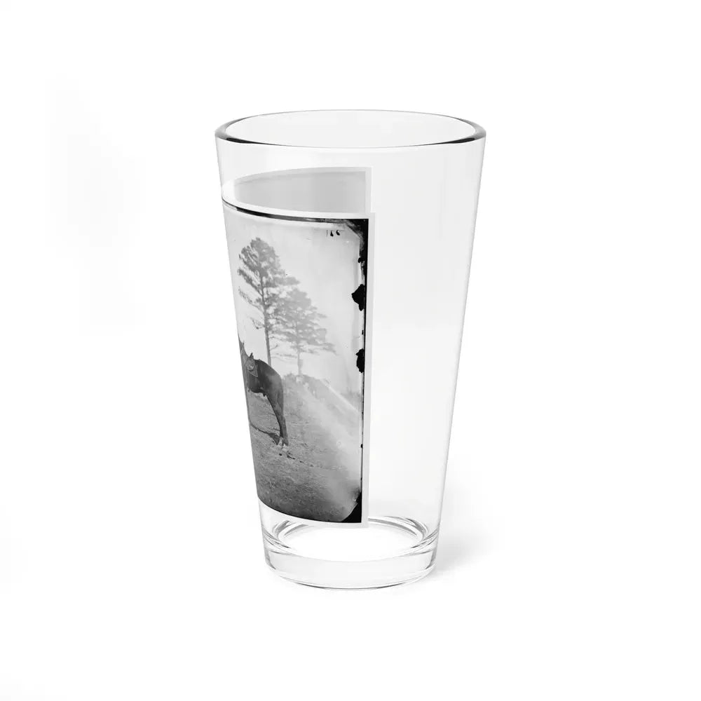 Falmouth, Virginia. Col. George Henry Sharpe's Horses, Headquarters, Army Of The Potomac (U.S. Civil War) Pint Glass 16oz - Go Mug Yourself