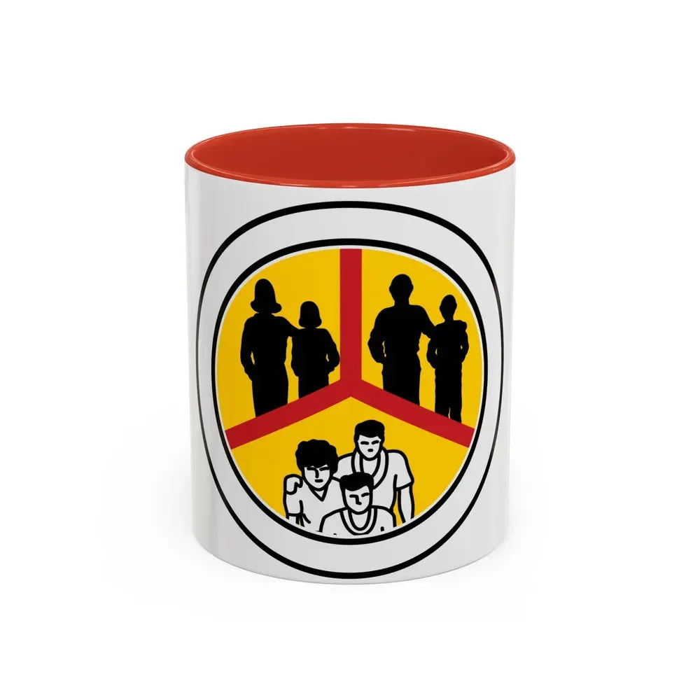Family Life (Boy Scout Merit Badge) Accent Coffee Mug 11oz Red - Go Mug Yourself
