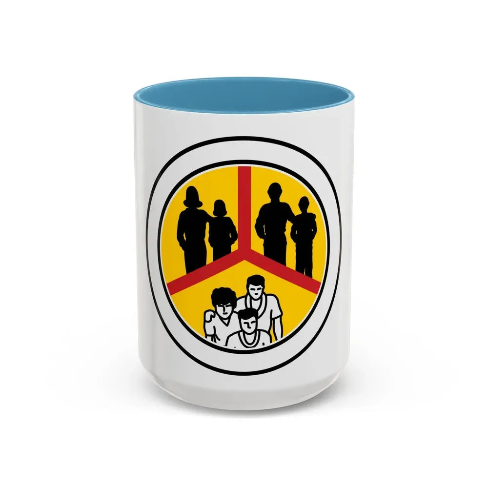 Family Life (Boy Scout Merit Badge) Accent Coffee Mug 15oz Light Blue - Go Mug Yourself