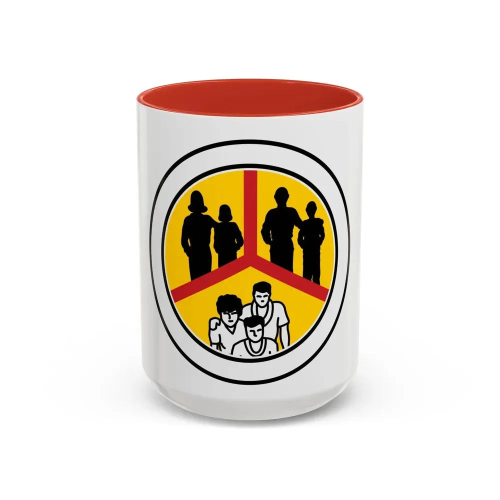 Family Life (Boy Scout Merit Badge) Accent Coffee Mug 15oz Red - Go Mug Yourself