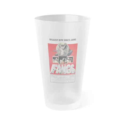 FANGS (SNAKES) 1974 Movie Poster - Frosted Pint Glass 16oz 16oz Frosted - Go Mug Yourself