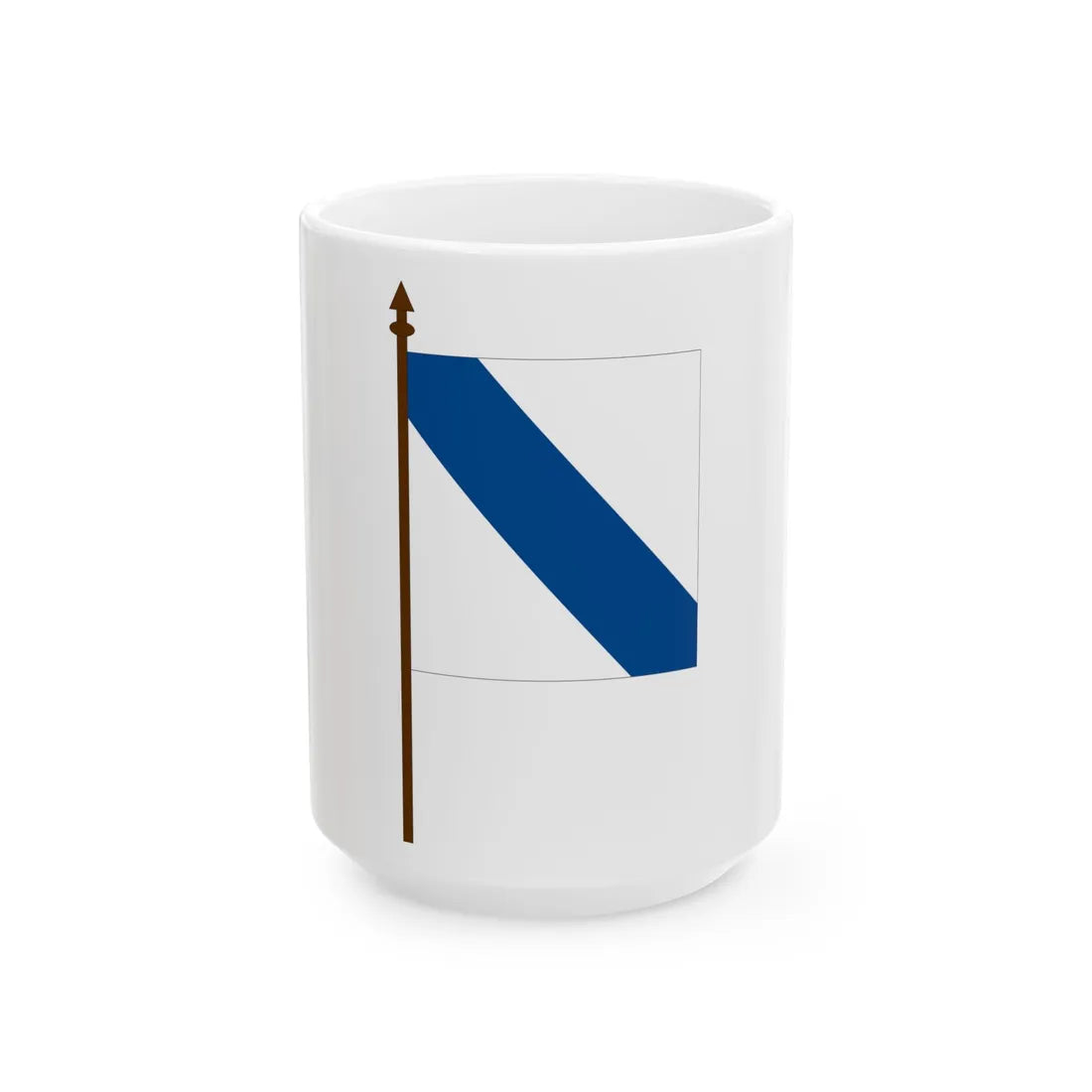 Fanion Dorobanti Regimentul I 1873 (Oman) White Coffee Mug 15oz - Go Mug Yourself