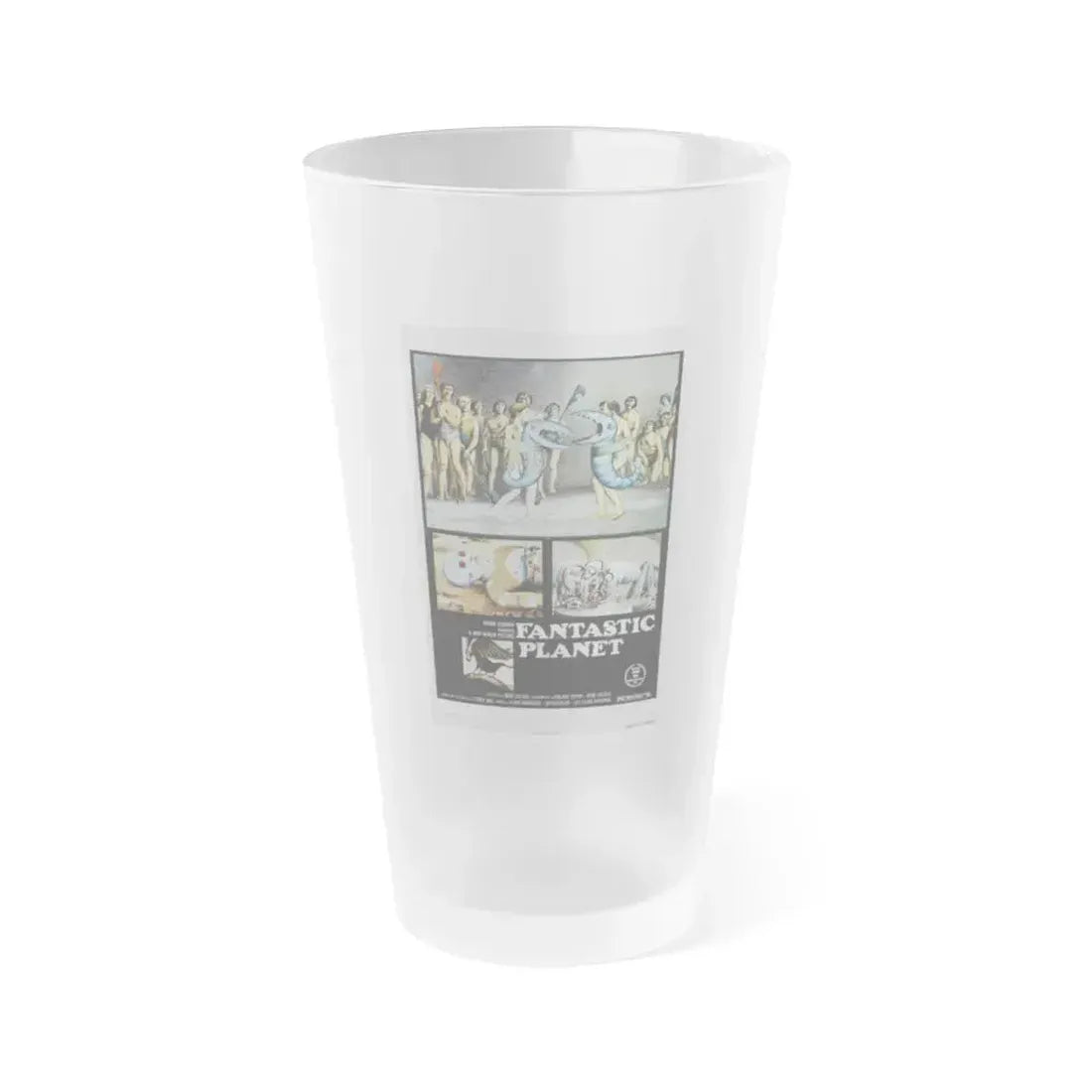 FANTASTIC PLANET 1973 Movie Poster - Frosted Pint Glass 16oz 16oz Frosted - Go Mug Yourself