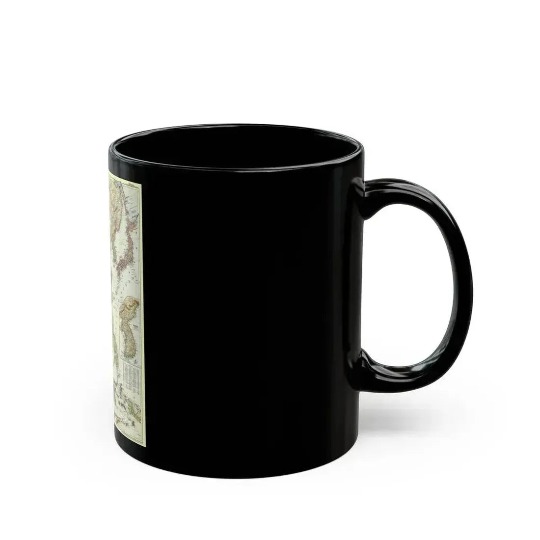 Far East (1952) (Map) Black Coffee Mug - Go Mug Yourself