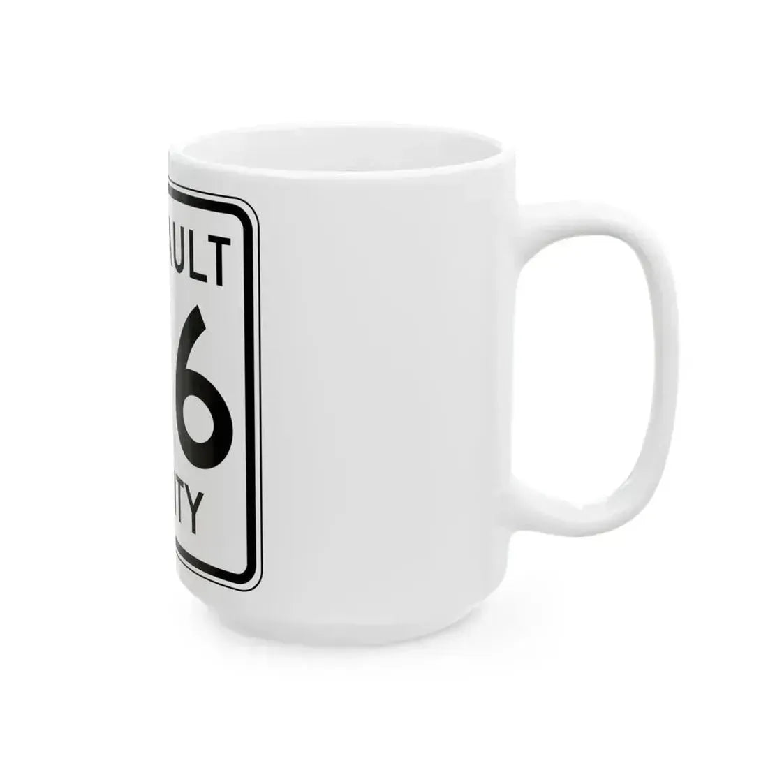 Faribault County Route 126 MN (Minnesota) (Road Sign) White Coffee Mug - Go Mug Yourself