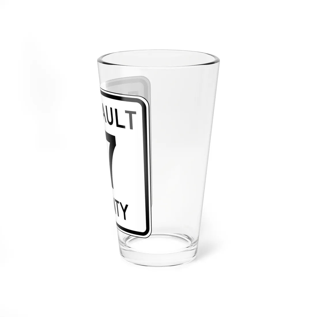 Faribault County Route 17 MN (Minnesota) (Road Sign) Pint Glass 16oz - Go Mug Yourself