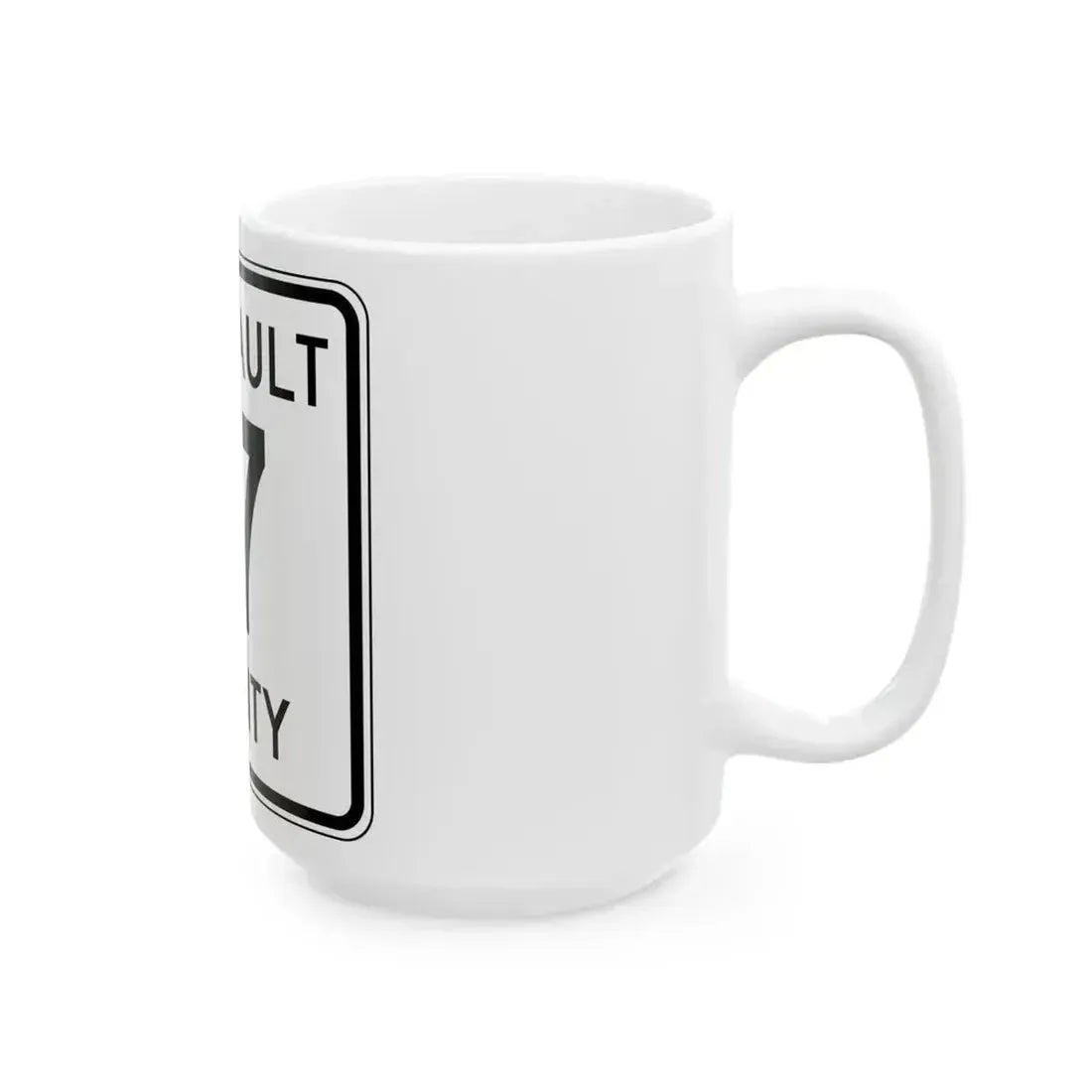 Faribault County Route 17 MN (Minnesota) (Road Sign) White Coffee Mug - Go Mug Yourself